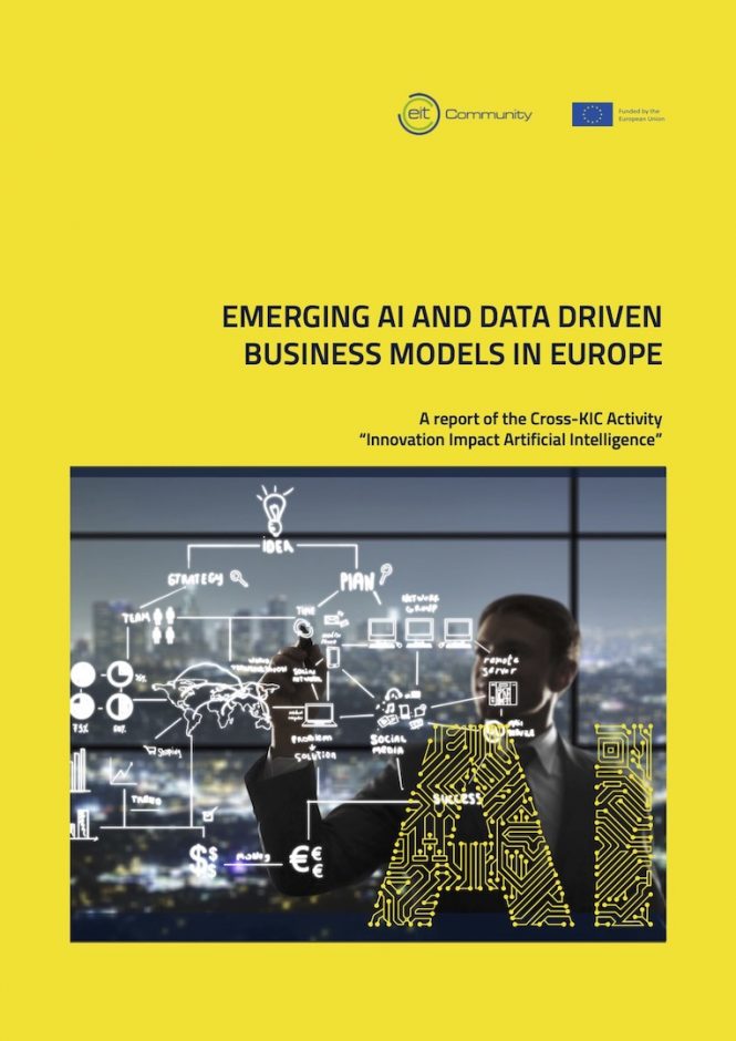 Cover of the Emerging AI and Data Driven Business Models in Europe report