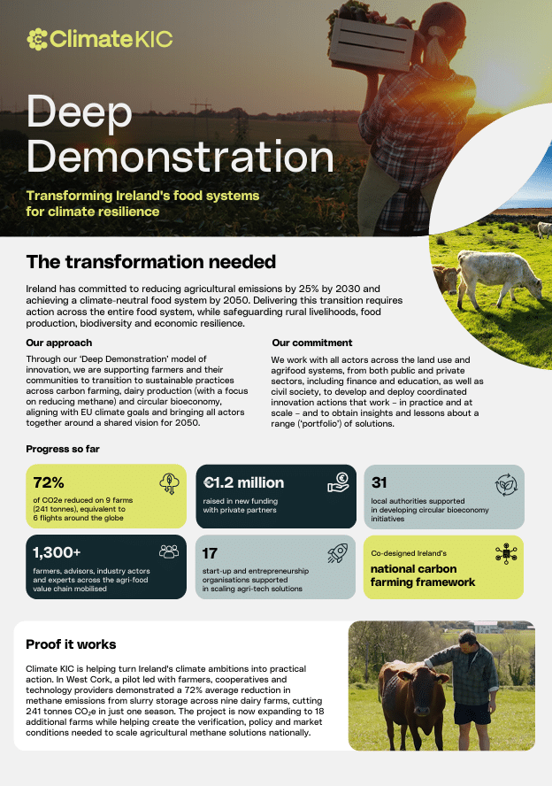 Ireland Deep Demonstration one-pager
